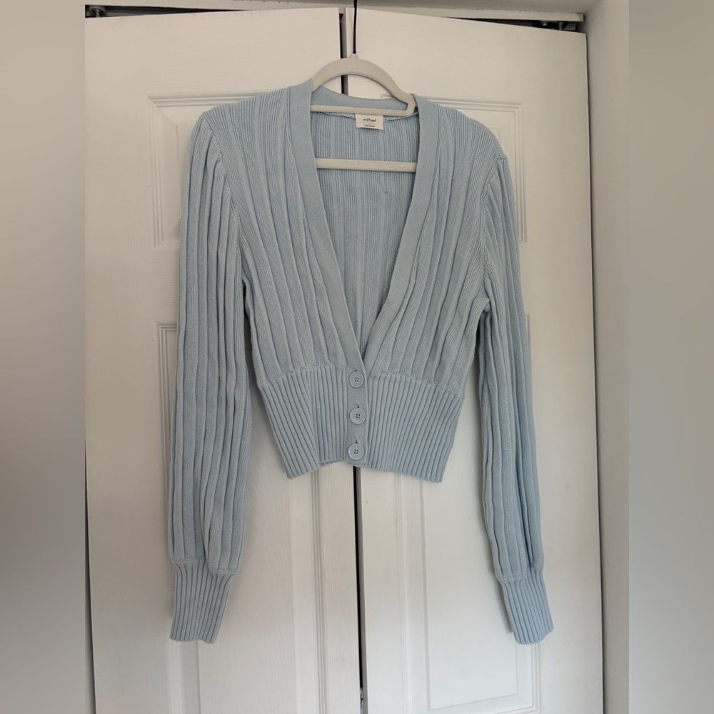 Wilfred plunge front cardigan